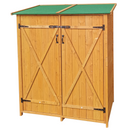 Supfirm XWT011 WOODENSHED Natural for backyard garden big Tool storage Flat roof tool room 63.58"X 24.6"X 53.15"