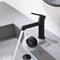 Supfirm Matte Black Bathroom Faucet for Sink 1 Hole, Black Bathroom Sink Faucet Single Handle, Modern Bathroom Basin Faucet