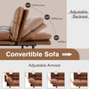 Sweetcrispy Futon Sofa Bed - Sleeper Convertible Futon Couch, Memory Foam Couch Convertible Loveseat for Living Room - Supfirm