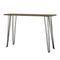 Supfirm Concrete and Black Rectangular Console Table