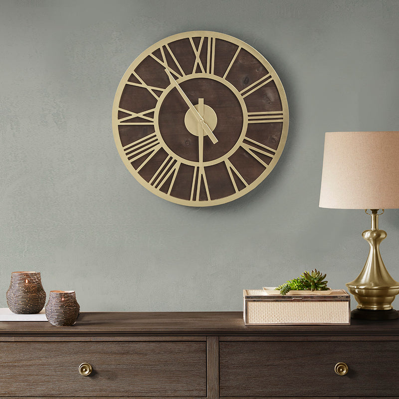 Supfirm 23.6" Wood Wall Clock