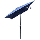 Supfirm 6 x 9ft  Patio Umbrella Outdoor  Waterproof Umbrella with Crank and Push Button Tilt without flap for Garden Backyard Pool  Swimming Pool Market