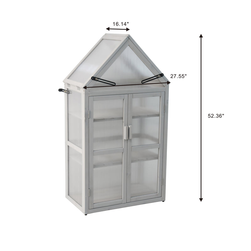 Supfirm Mini Greenhouse Kit - Outdoor Plant Stand, Small Green House, Plant Stand Indoor, Green Houses for Outside, Indoor Garden & Patio Accessories Indoor Greenhouse, Tiered Plant Stand