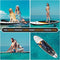 Supfirm Inflatable Stand Up Paddle Board – Simple Deluxe Premium SUP for All Skill Levels, Paddle Boards for Youth & Adults, Blow Up Stand-Up Paddleboards with Accessories & Backpack, Surf Control, Black