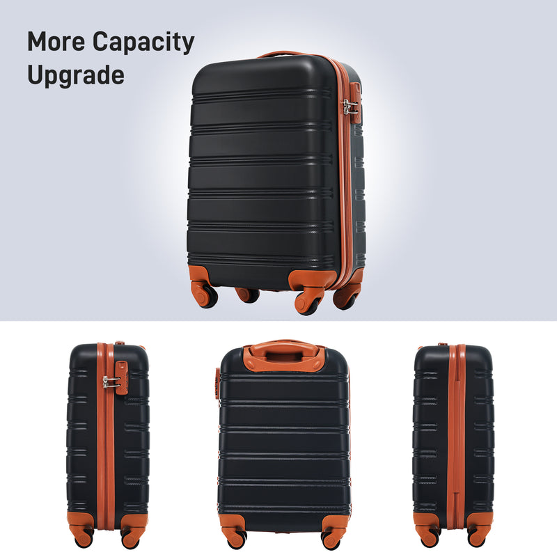 Supfirm Hardshell Luggage Sets 20inches + Bag Spinner Suitcase with TSA Lock Lightweight