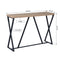 Supfirm 47.2'' Sofa Table; Wood Rectangle Console Table with Metal Frame - Oak & Black