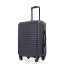 Supfirm 20" Carry on Luggage Lightweight Suitcase, Spinner Wheels, Black