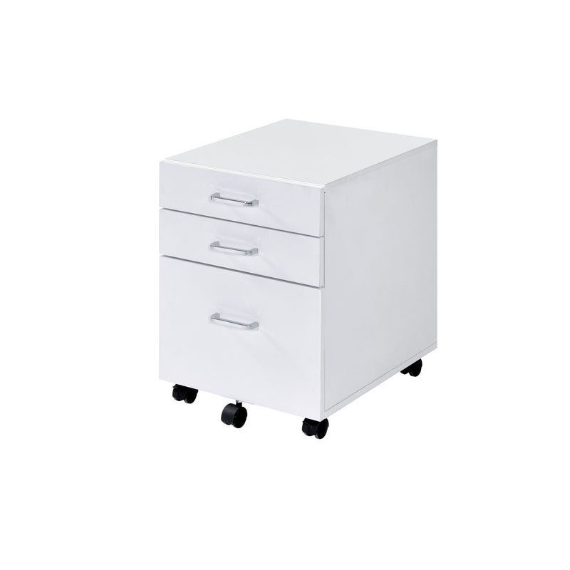 Supfirm ACME Tennos Cabinet, White & Chrome Finish 93194