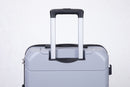 Supfirm Hardshell Suitcase Spinner Wheels PP Luggage Sets Lightweight Suitcase with TSA Lock,3-Piece Set (20/24/28) ,Silver