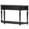 Supfirm TREXM Retro Circular Curved Design Console Table with Open Style Shelf Solid Wooden Frame and Legs Two Top Drawers (Espresso, OLD SKU: WF298768AAB)