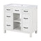 36''Bathroom Vanity with Undermount Sink,Modern Bathroom Storage Cabinet with 2 Drawers and 2 Cabinets,Solid Wood Frame Bathroom Cabinet - Supfirm