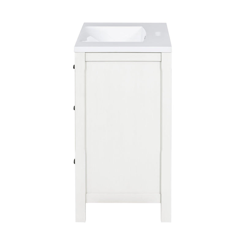 36''Bathroom Vanity with Undermount Sink,Modern Bathroom Storage Cabinet with 2 Drawers and 2 Cabinets,Solid Wood Frame Bathroom Cabinet - Supfirm