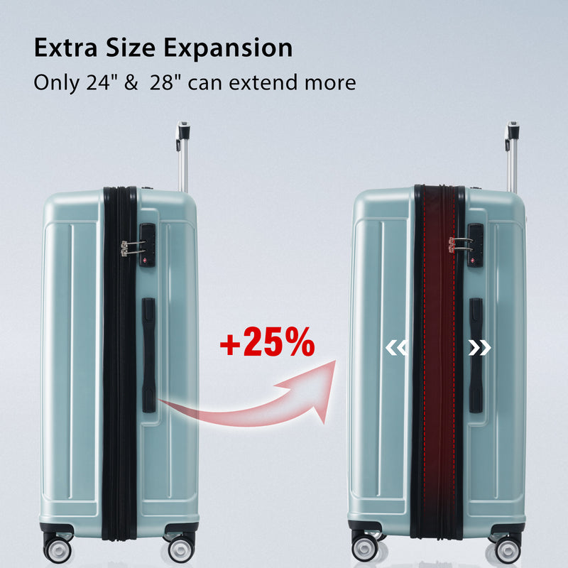 Supfirm Hardside Luggage Sets 3 Pieces, Expandable Luggages Spinner Suitcase with TSA Lock Lightweight Carry on Luggage 20inch 24inch 28inch