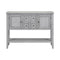 Supfirm TREXM Cambridge Series  Ample Storage Vintage Console Table with Four Small Drawers and Bottom Shelf for Living Rooms, Entrances and Kitchens (Antique Gray, OLD SKU: WF190263AAE)