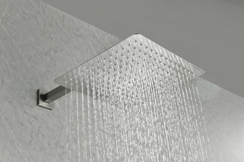 Supfirm 12" Rain Shower Head Systems Wall Mounted Shower