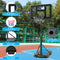 Supfirm Portable Basketball Hoop Height Adjustable basketball hoop stand 6.6ft - 10ft with 44 Inch Backboard and Wheels for Adults Teens Outdoor Indoor