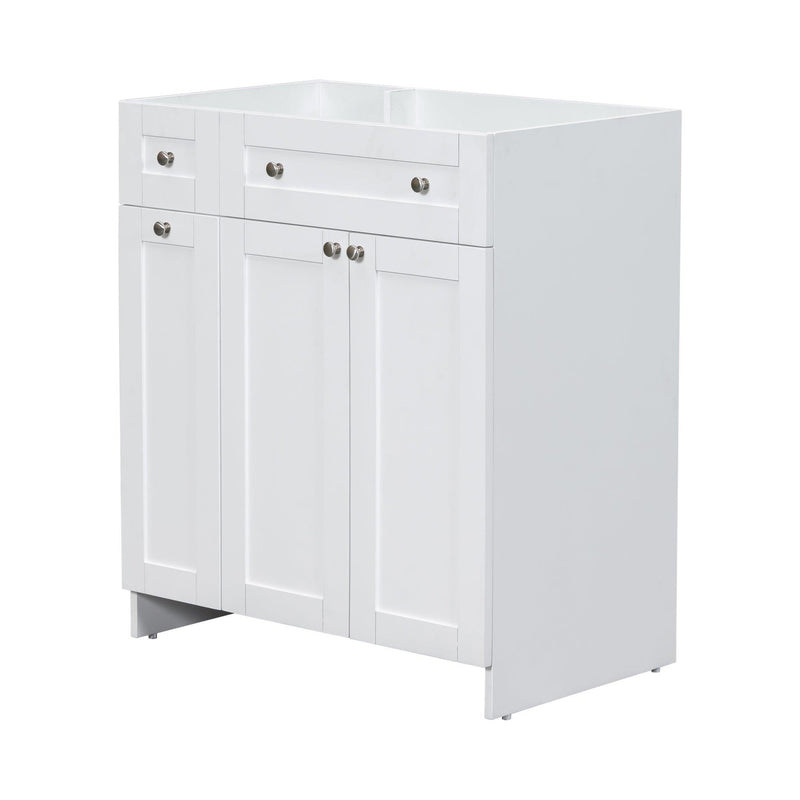 [Cabinet Only] 30" Bathroom Vanity-White(Sink not included) - Supfirm