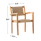 Supfirm Mauricio Honey Wood Dining Chair - Set of 2