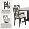 Orisfur. 5 Pieces Dining Table and Chairs Set for 4 Persons, Kitchen Room Solid Wood Table with 4 Chairs - Supfirm