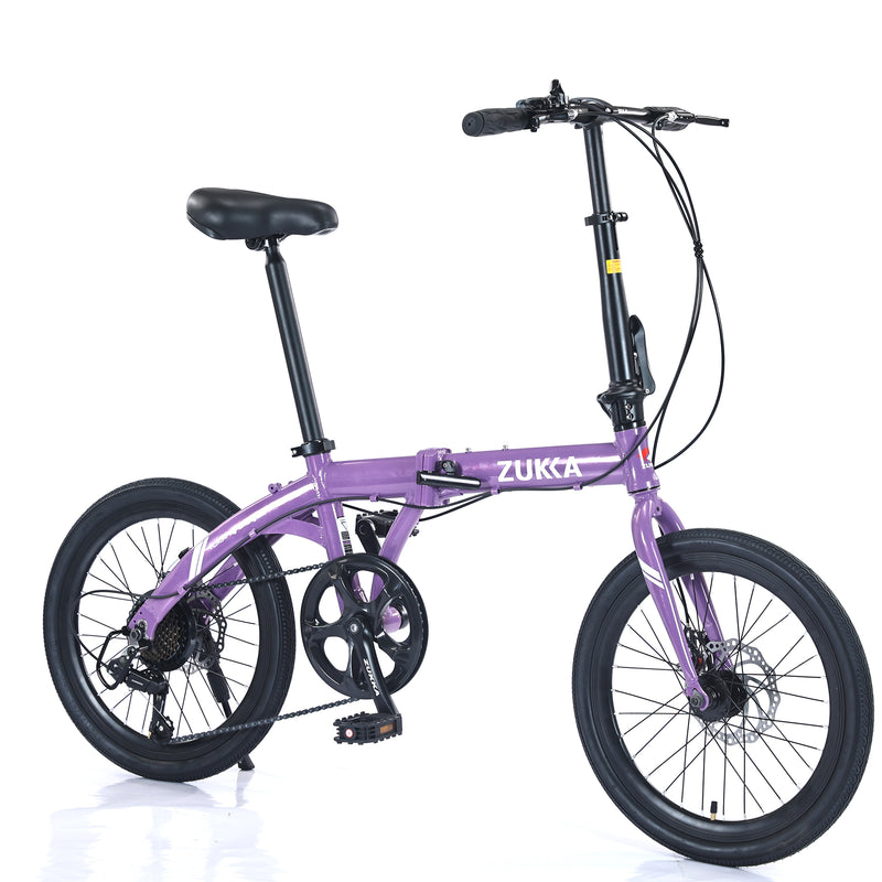 Supfirm 20" Folding Bike Aluminium Alloy Frame 8 Speed  City Bike