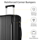 Supfirm Hardshell Luggage Spinner Suitcase with TSA Lock Lightweight Expandable 24'' (Single Luggage)