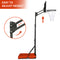 Supfirm Use for Outdoor Height Adjustable 4.8 to 7.7ft Basketball Hoop 44 Inch Backboard Portable Basketball Goal System with Stable Base and Wheels