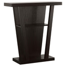 Supfirm Cappuccino 2-Shelf Console Table