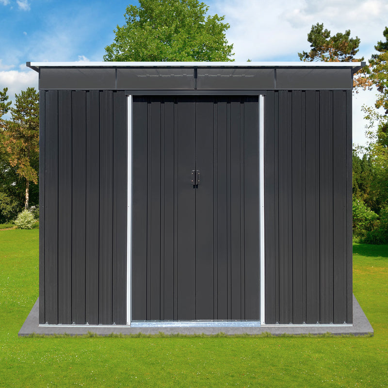 Supfirm Metal garden sheds 6ftx8ft outdoor storage sheds Acrylic Total