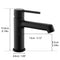 Supfirm Matte Black Bathroom Faucet for Sink 1 Hole, Black Bathroom Sink Faucet Single Handle, Modern Bathroom Basin Faucet