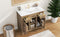 36''Bathroom Vanity with Undermount Sink,Modern Bathroom Storage Cabinet with 2 Drawers and 2 Cabinets,Solid Wood Frame Bathroom Cabinet - Supfirm