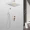 Supfirm Ceiling Mounted Shower System Combo Set with Handheld and 16"Shower head