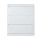 Supfirm Lateral File Cabinet 3 Drawer, White Filing Cabinet with Lock, Lockable File Cabinet for Home Office, Locking Metal File Cabinet for Legal/Letter/A4/F4 Size