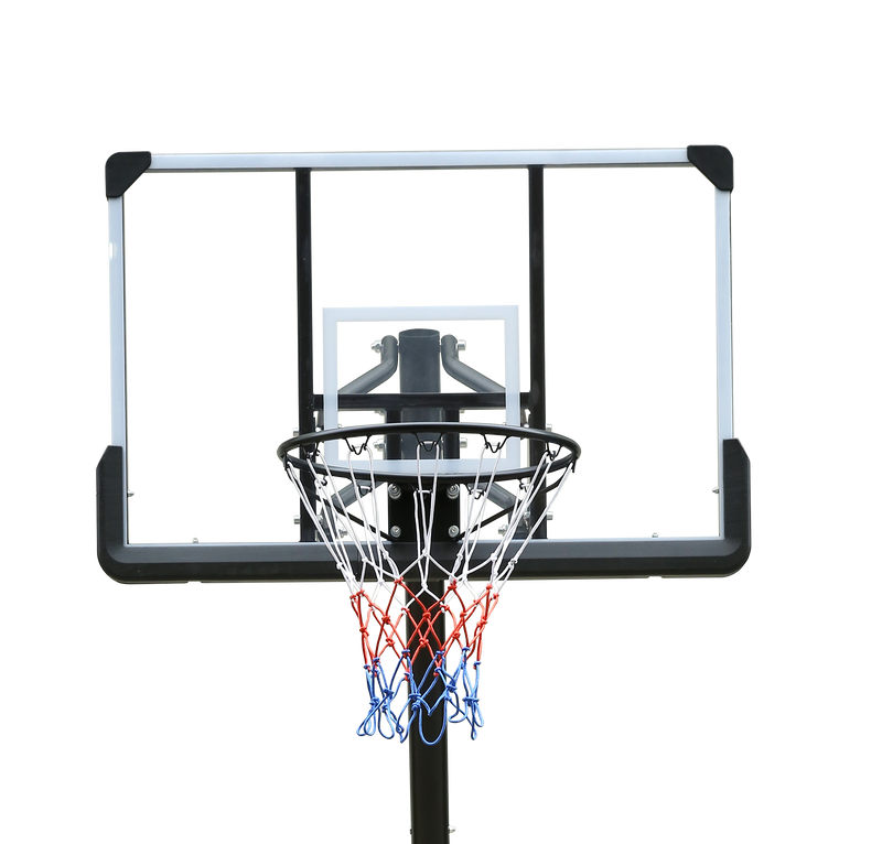 Supfirm Use for Outdoor Height Adjustable 6 to 10ft Basketball Hoop 44 Inch Backboard Portable Basketball Goal System with Stable Base and Wheels