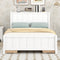 Full Size Platform Bed with Drawers and Storage Shelves, White - Supfirm