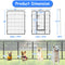 Heavy Duty Dog Pens Outdoor Dog Fence Dog Playpen for Large Dogs, 40"Dog Kennel Outdoor Pet Playpen with Doors 8 Panels Metal Exercise Pens Puppy Playpen Temporary Camping Fence for the Yard - Supfirm