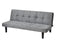 Modern sofa bed in iced velour, multi-position adjustable sofa bed, plastic feet - Supfirm