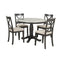 Orisfur. 5 Pieces Dining Table and Chairs Set for 4 Persons, Kitchen Room Solid Wood Table with 4 Chairs - Supfirm