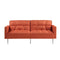 Orisfur. Linen Upholstered Modern Convertible Folding Futon Sofa Bed for Compact Living Space, Apartment, Dorm - Supfirm