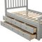 Orisfur. Twin Size Platform Storage Bed Solid Wood Bed with 6 Drawers - Supfirm