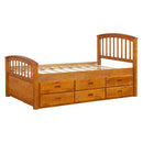 ORISFUR. Twin Size Platform Storage Bed Solid Wood Bed with 6 Drawers - Supfirm