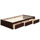 Orisfur. Twin Size Platform Storage Bed with 3 Drawers - Supfirm