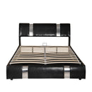 Queen Size Lift Up Bed Frame with Stainless steel sheet,Upholstered Platform Hydraulic Bed Frame with Wood Slats,Suit for Kids/Teen/Adults Noise-Free,No Box Spring Needed, Easy Assembly, Common - Supfirm