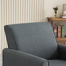 Single sofa chair for bedroom living room with four wooden legs - Supfirm