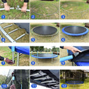 10ft Trampoline with Safe Enclosure, Outdoor Fitness Trampoline for Kids and Adults - Supfirm