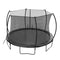 12FT Trampoline with Slide , Outdoor Pumpkin Trampoline for Kids and Adults with Enclosure Net and Ladder - Supfirm