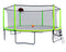 16FT Trampoline with Basketball Hoop pump and Ladder(Inner Safety Enclosure) with soccer goal Green - Supfirm