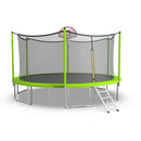 16ft Trampoline with Enclosure, New Upgraded Kids Outdoor Trampoline with Basketball Hoop and Ladder, Heavy-Duty Round Trampoline. - Supfirm