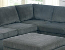 Supfirm 1pc Corner wedge Grey Chenille Fabric Modular Corner wedge Sofa Living Room Furniture - Supfirm