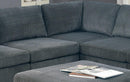 Supfirm 1pc Corner wedge Grey Chenille Fabric Modular Corner wedge Sofa Living Room Furniture - Supfirm