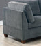 Supfirm 1pc Corner wedge Grey Chenille Fabric Modular Corner wedge Sofa Living Room Furniture - Supfirm